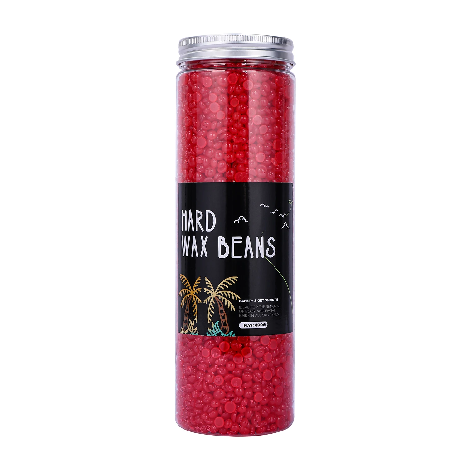 Hard Wax Beads 400g Hair Removal Brazilian Waxing for Bikini Face Legs Armpit Eyebrow Chest Legs Armpit for Women Men