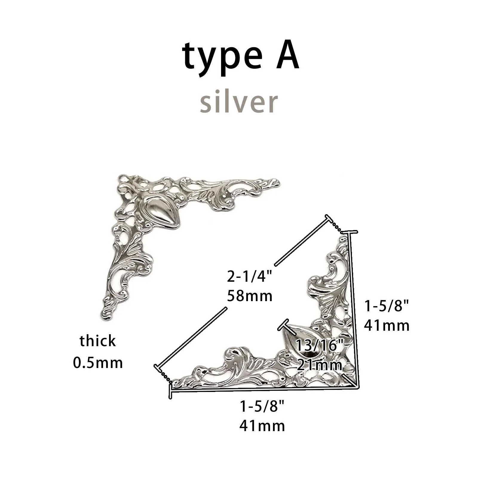12 adet Metal Dekoratif Köşe Kapak Kenar Koruyucu Kitap Karalama Defteri Fotoğraf Albümü Çerçeve Takı Sandığı Hediye Şarap Ahşap Kutu Kasa