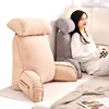 Large backrest reading pillow with arm and neck pillow filled with pearl cotton for comfortable and full support. 2