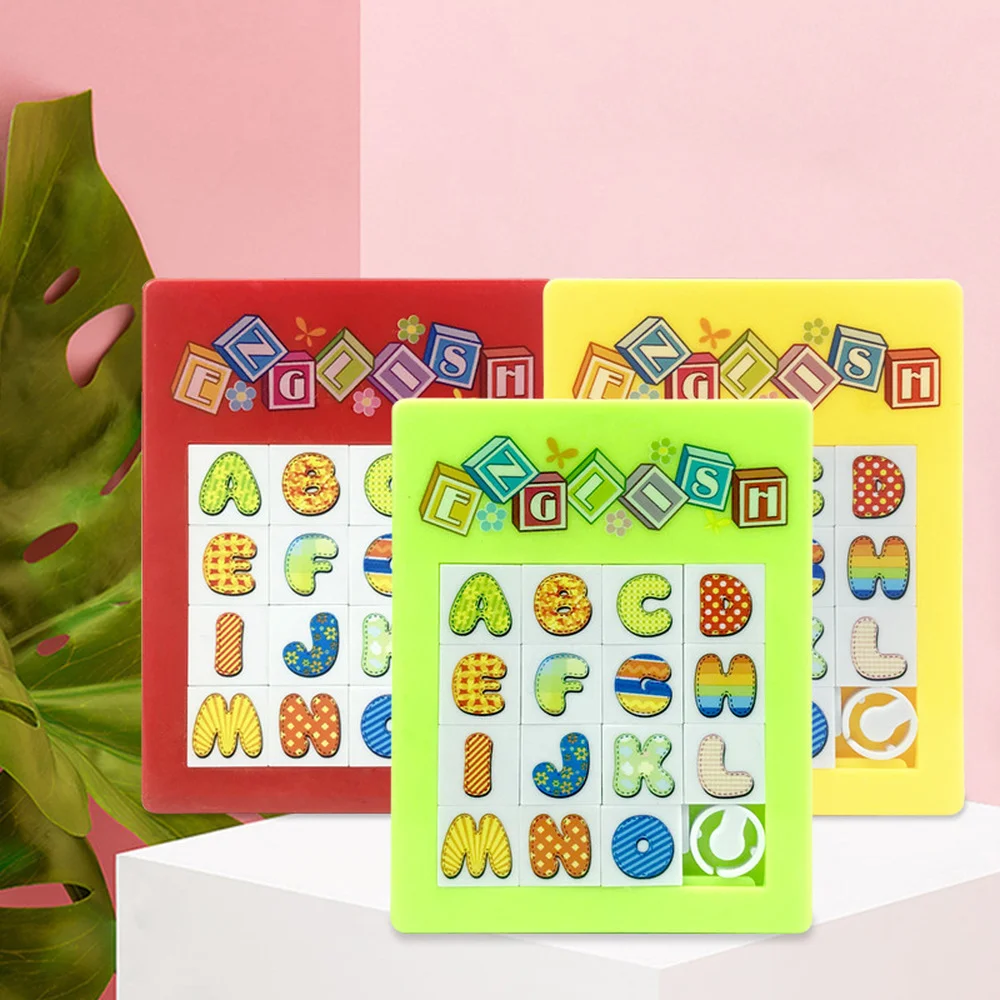 3D Slide Puzzle Plastic Digital Numbers Learning Educational Toys for Children Jigsaw Puzzle Game Kids Toys Birthday Gifts 7*7cm 3