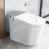 Smart Toilet with Bidet Built in  Auto Open & Close Foot Sensing Bidet Toilet Combo with Auto Flush Remote Control Warm Water 1