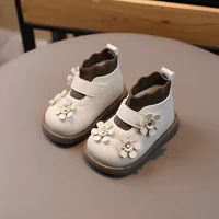Cold-proof Winter Shoes for Girls tenis bebe Pretty Flowers Baby Girl Outdoor Walking Shoes Fashion Newborn First Shoes G10192 3