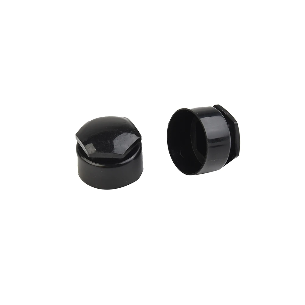 Wheel Nut Caps 24PCS 17MM Wheel Nut Bolt Trims Studs Cover Black Anti-theft Protecting Cap Screws Plugs Wheel Nut Cap Locking Parts
