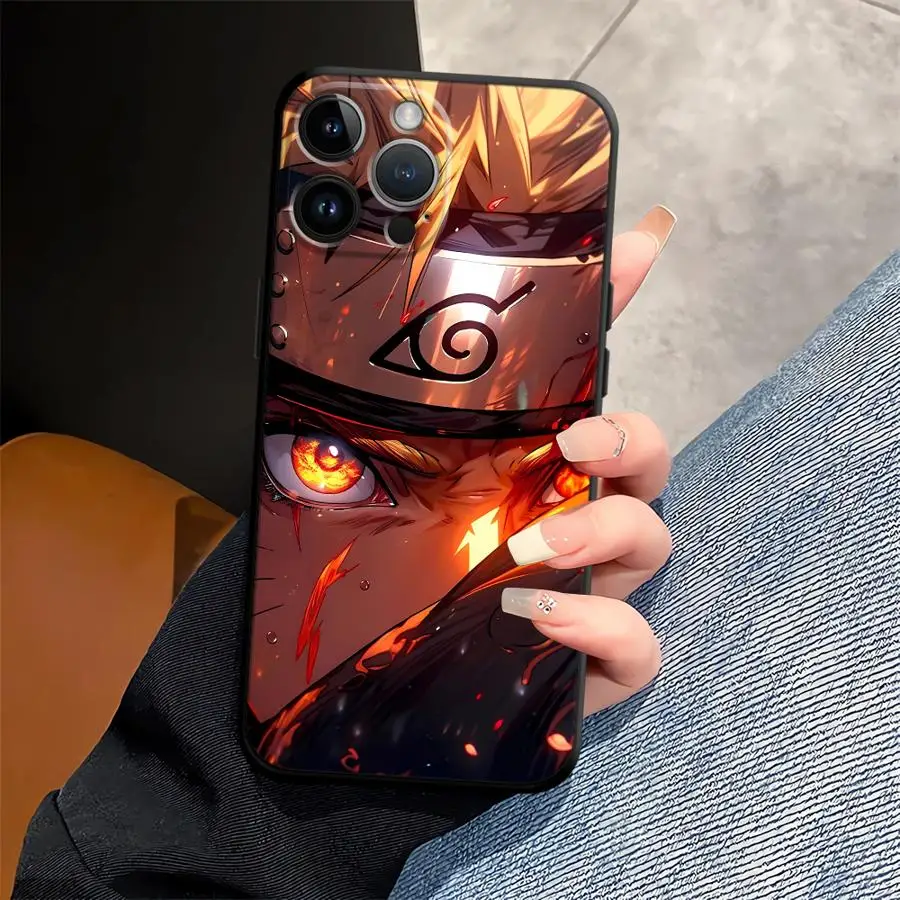 Black Soft Phone Cover - N-Narutos Cool Design