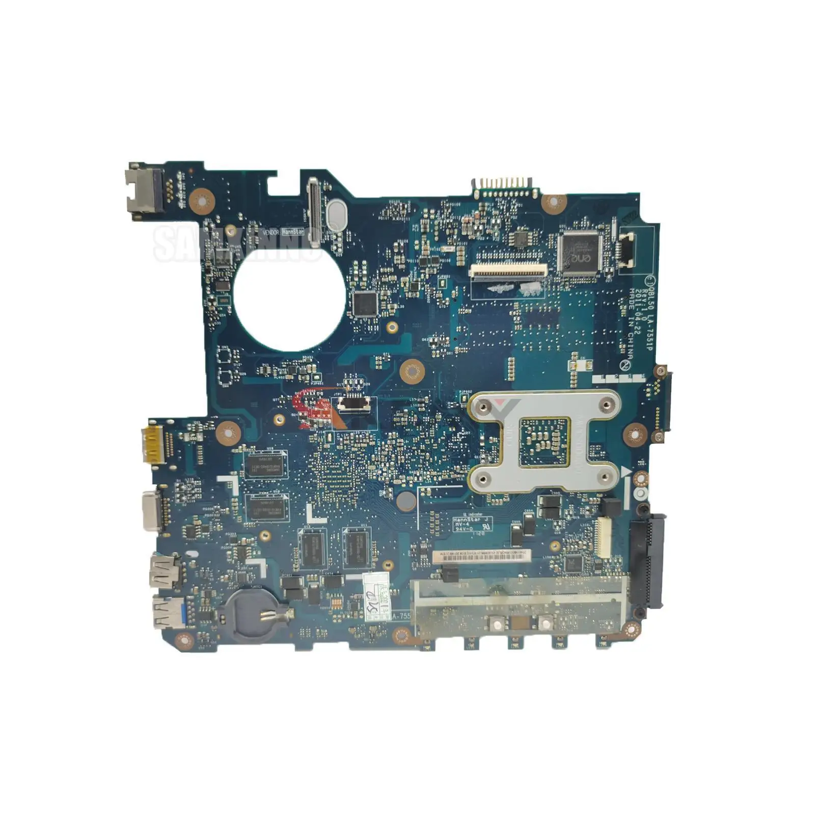 para Asus K43t K43ta K43tk X43t Portátil Placa-mãe Qbl50 La7551p Placa-mãe Hd7670m 1g 100 Trabalho de Teste. Original Original - Imagem 3