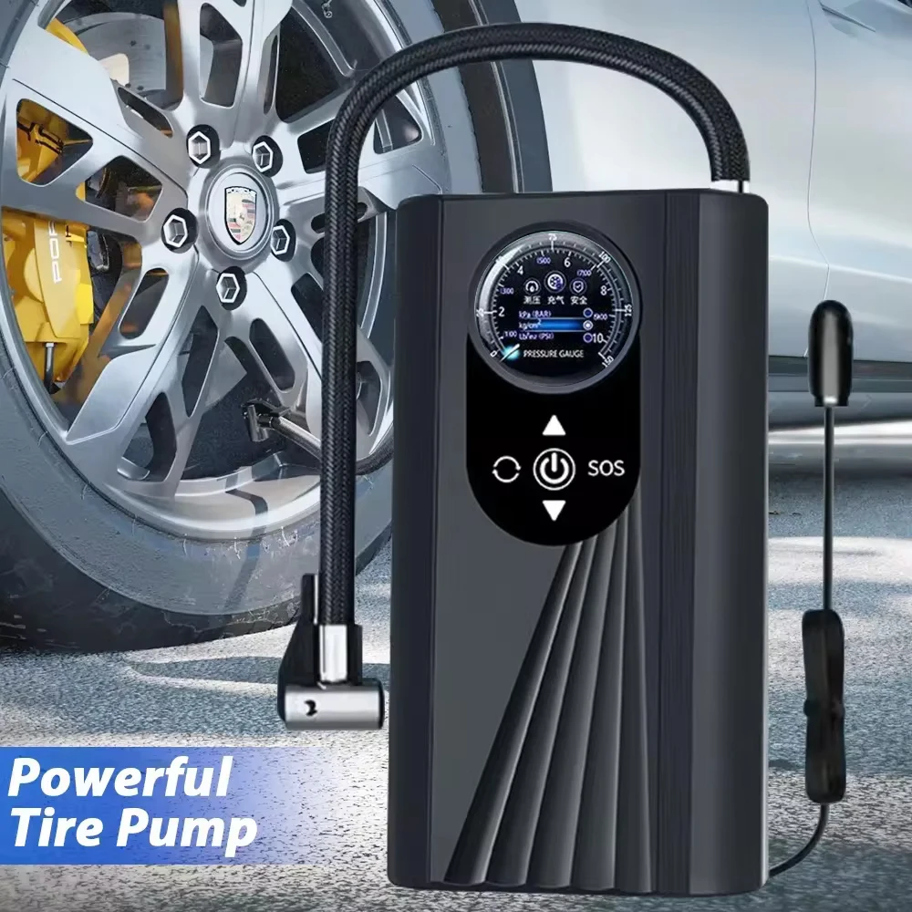 150PSI Portable Car Air Compressor Pump Wireless/Wired Electric Tire Inflator for Motorcycle Bicycle Boat Car Tire Ball