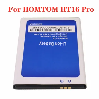 New Original Battery 3000mAh For HOMTOM HT16S HT16 Pro HT16Pro HT 16S Mobile Phone Replacement Battery Bateria In Stock