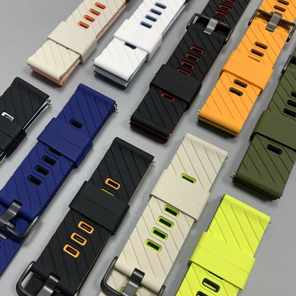 Silicone Sport Watch Strap – Comfortable and Durable Fitness Band, 22mm / 45mm