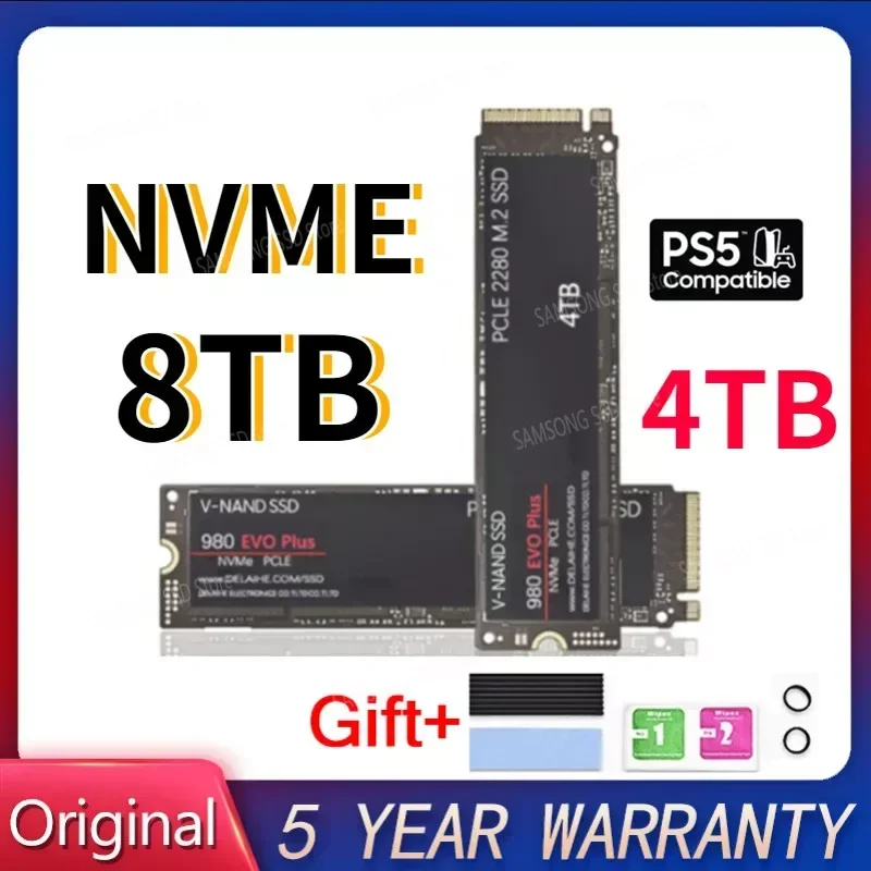 Оригинальный Внутренний твердотельный накопитель M.2 SSD 8 ТБ/4 ТБ/Φ 980 Pro M2 2280 PCIe Gen 4.0X4 NVMe 1.3c 250
