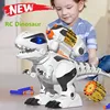 Remote Control Dinosaur Toys 2.4G Radio Control 50m Electric Walking Simulation Dinosaur Toys Transmit Soft Bullet 1