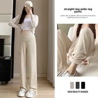 Autumn 2023 New Maternity Pants Low Waist Bell Bottoms Casual Trousers For Pregnant Women Spring Autumn Outer Wear 2