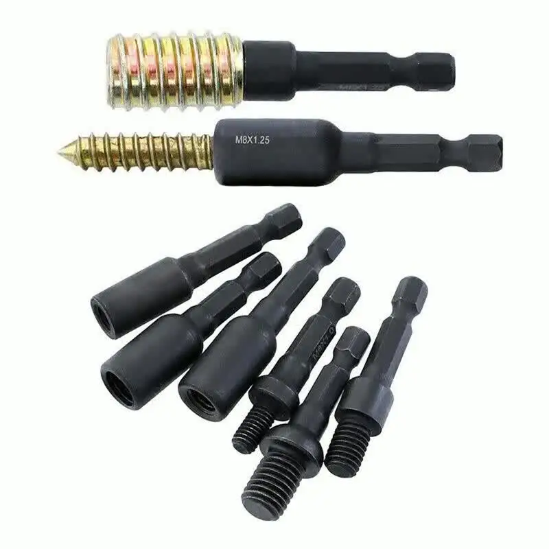 Schroefkraan Socket Adapter Kit 6 Stks Professionele Schroef Tap