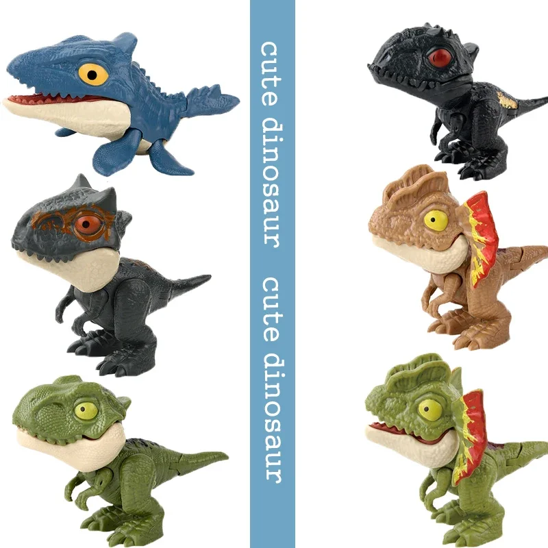 Jurassic Finger Dinosaur  Tyrannosaurus Model Toys for Kids Finger Biting Dinosaurs Movable Joints Dinosaur Toy for Boy Gift 5