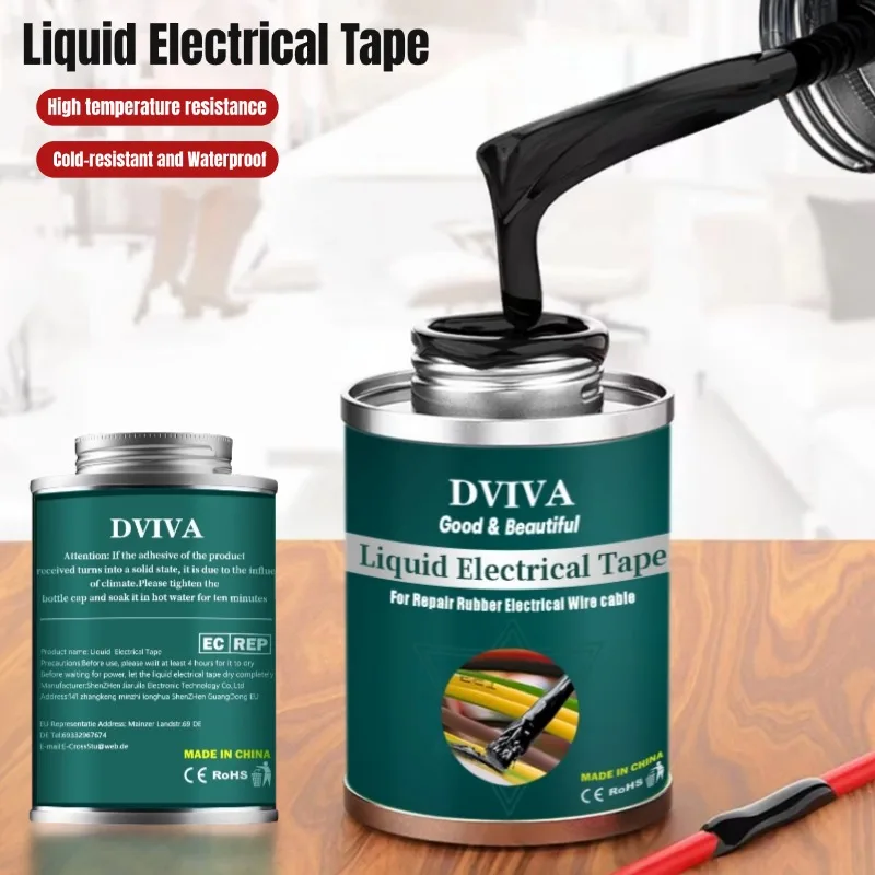 15~300ml Liquid Electrical Tape Waterproof Insulating Sealant Electrical Wire Cable Coat Repair Glue Liquid Insulation