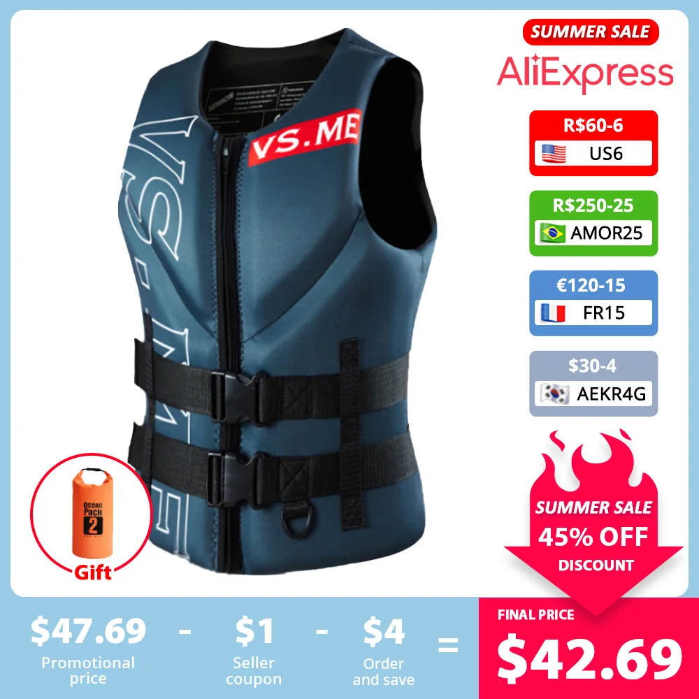 Jet Ski Life Jackets Adults Wakeboard Vest Vs Life Jacket Life Vest