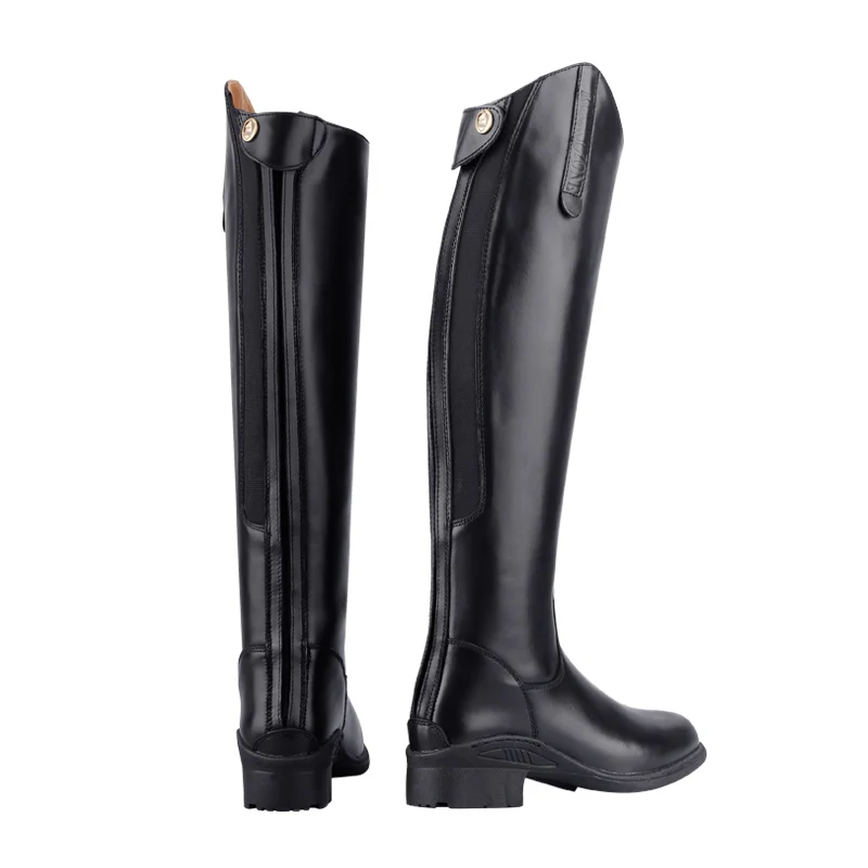 Genuine Leather Equestrian Riding Boots Obstacle High Race Boots Men Women