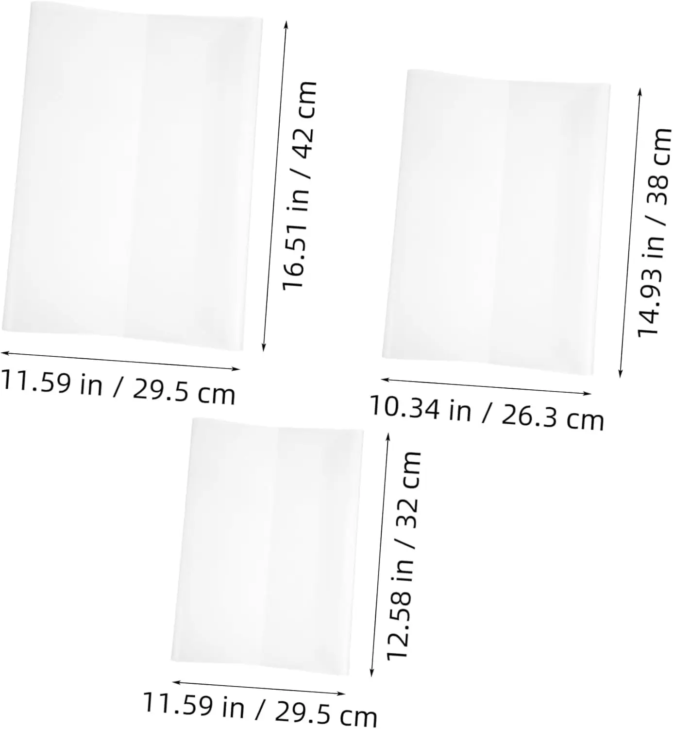 10-30PCS Transparent Book Covers Portable Self-Adhesive Closure Waterproof Textbooks Protective Cover Skin A4/16K/22K Student - 5