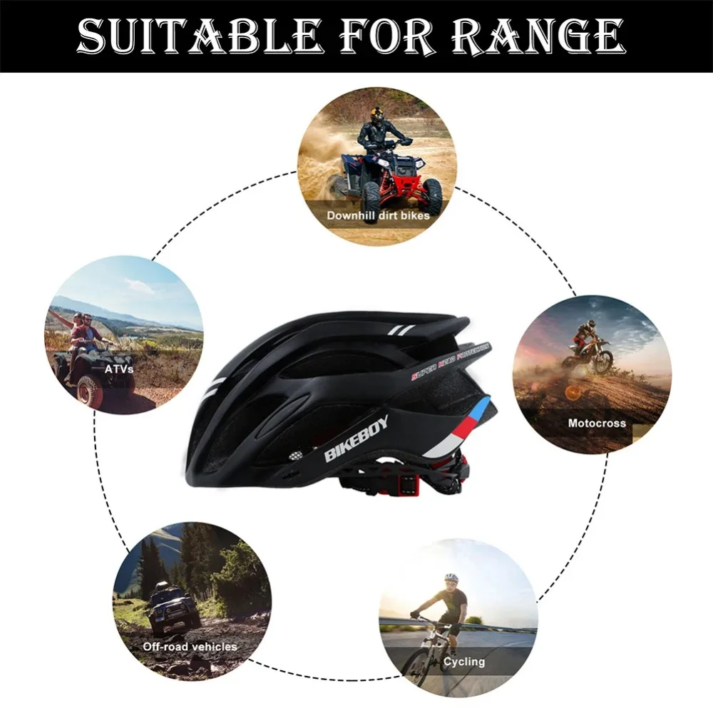 Description Picture 3 of itemBIKEBOY Road Bike Helmet Ultralight Cycling Helmet Cycling Safety Cap Bicycle Helmet for Outdoor Equipments&Cycling Sunglasses