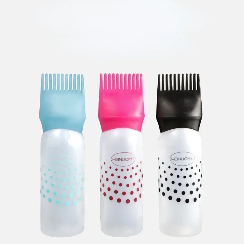 Color Hair Dye Oil Graduated Plastic Bottle Hair Drying Oil Dye Bottle Dry Cleaning Comb Teeth hair oil applicator bottle hair dye applicator bottle hair dyeing bottle hair dye bottle