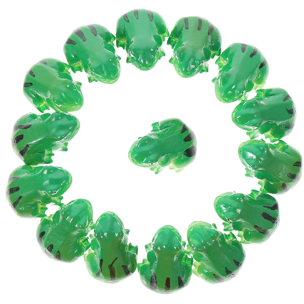 

25 Pcs Flower Pot Flowerpot Decor Frog Ornaments Model Resin Bonsai Planter Small Statue Party Decorations