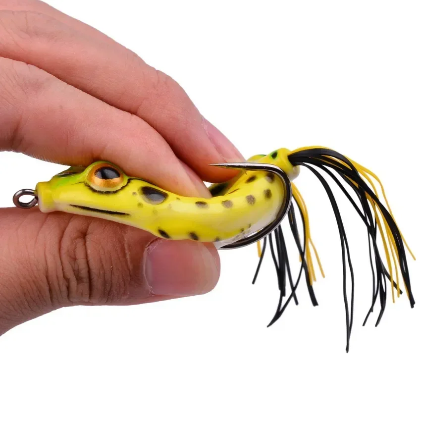 1Pcs 14g 8g Top Water Ray Frog Shape Minnow Crank wobbler for Fly Fishing  Soft Tube Bait Japan Plastic