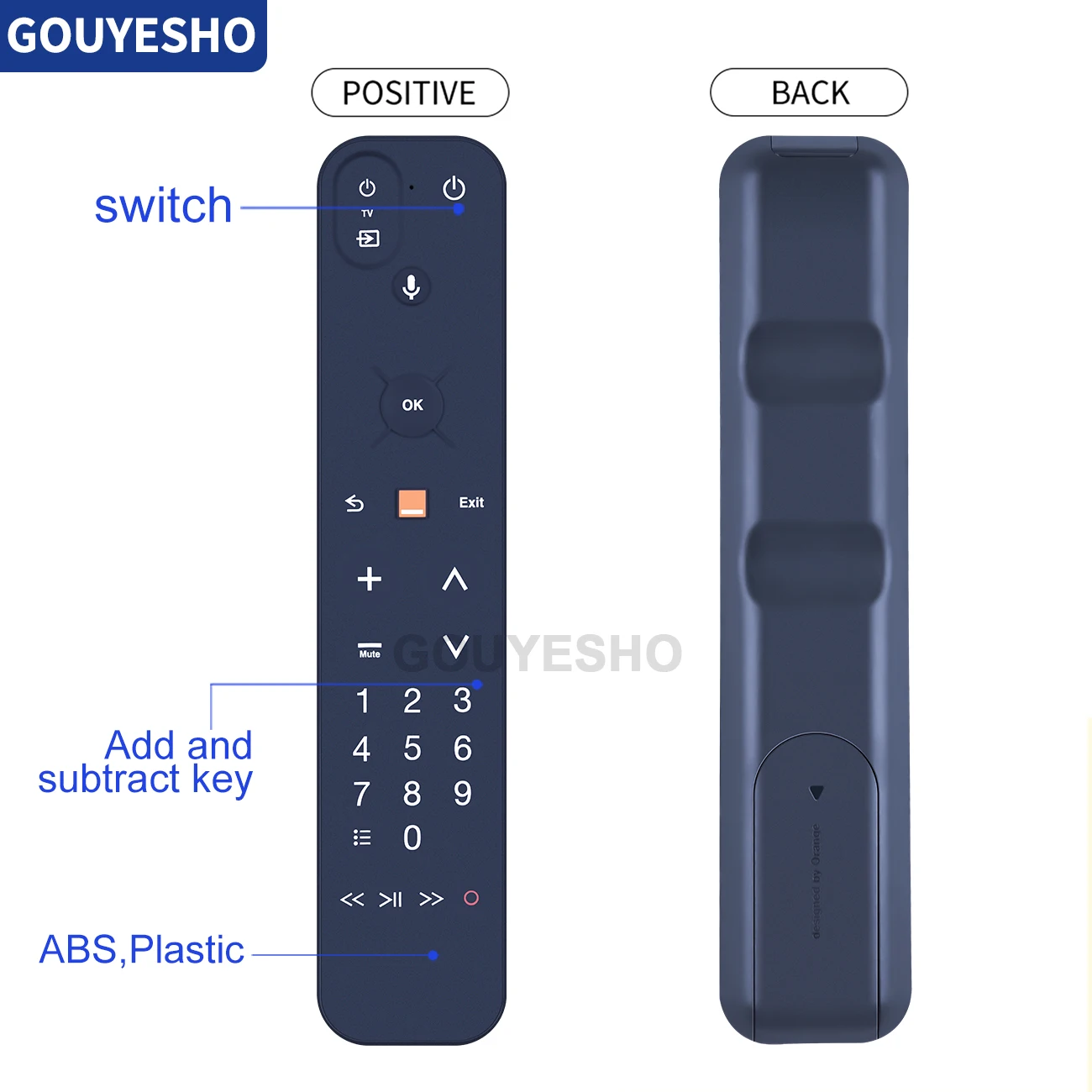 New Voice Remote Control RC4383101/01BRP for orange TV