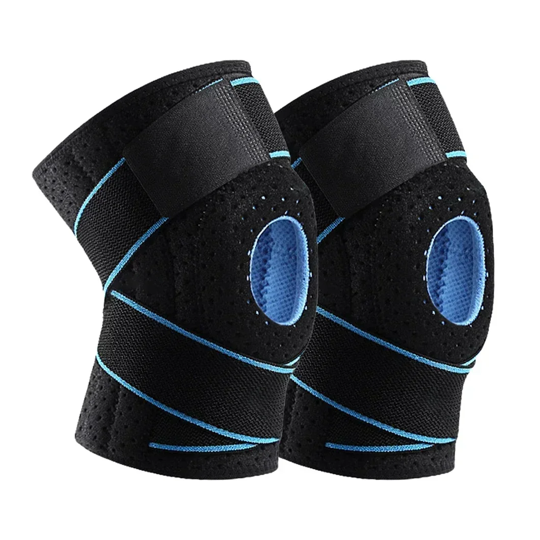 

Running Knee With Side 2pcs Stabilizers Meniscus Tear Climbing Injury Support Brace Adjustable Workout Sport Compression Cycling