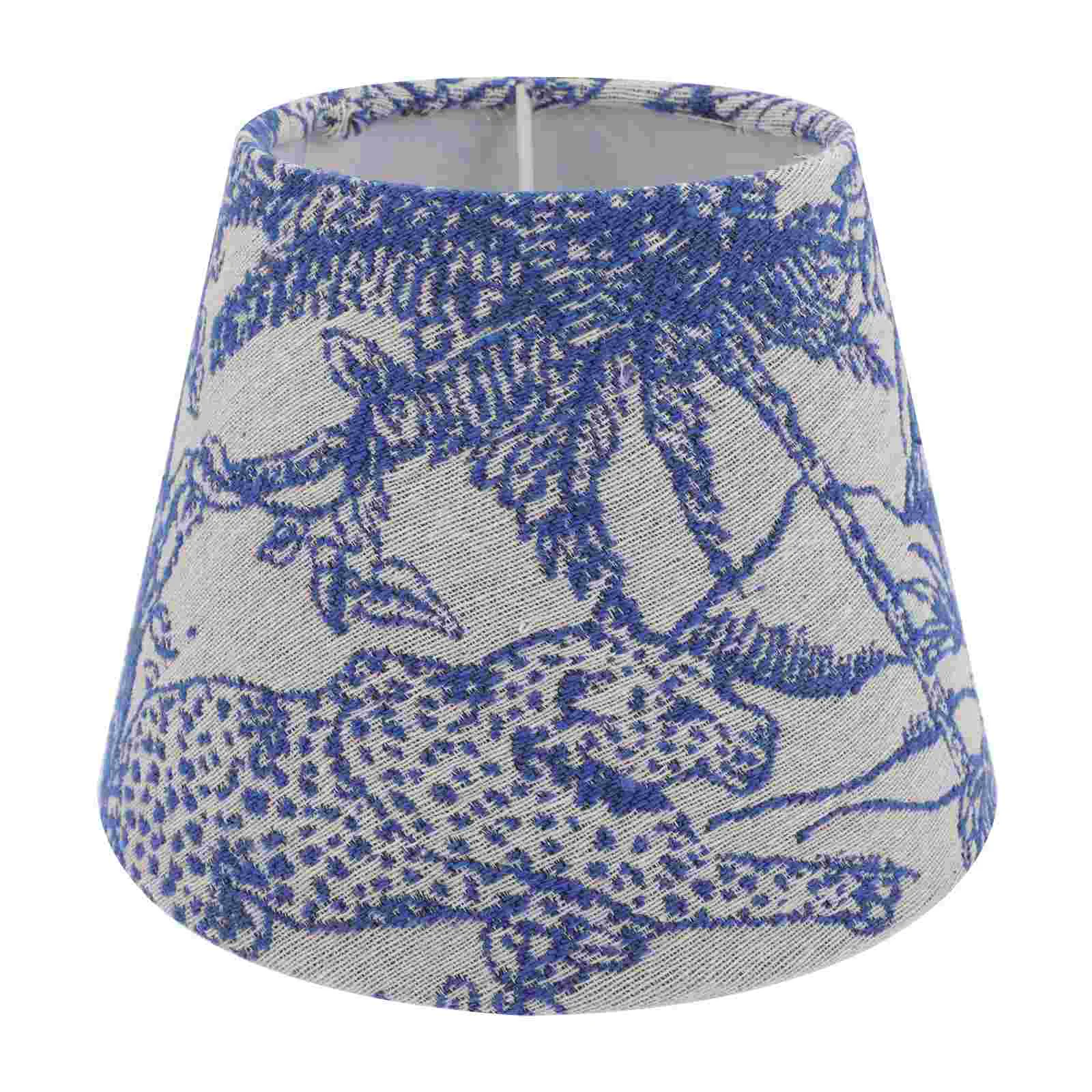 

Wall Lamp Shade Desk Embroidered Fabric Lampshade Tropical Ceiling Iron Embroidery