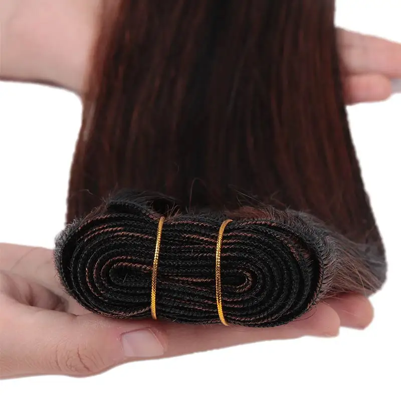 Sleek Brazilian Straight P4/27 P6/27 Brown P4/30 P1B/30 Human Hair Weave Bundles 100% Natural Rmy Hair Extension 10 To 26 Inches 5