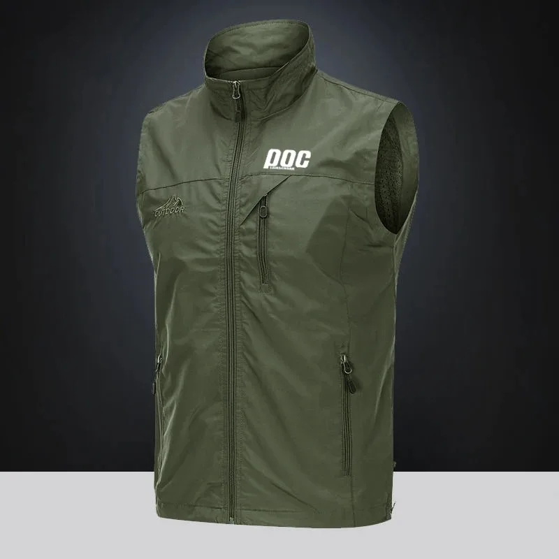 Men Downhill Vest Waterproof Jacket Mtb Mountain Riding Windproof Outdoor Sportswear