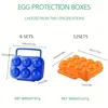 Portable 6/12 Grid Egg Storage Box for Outdoor Picnic, BBQ, and Camping Keep Your Eggs Safe and Fresh Kitchen Tools 6