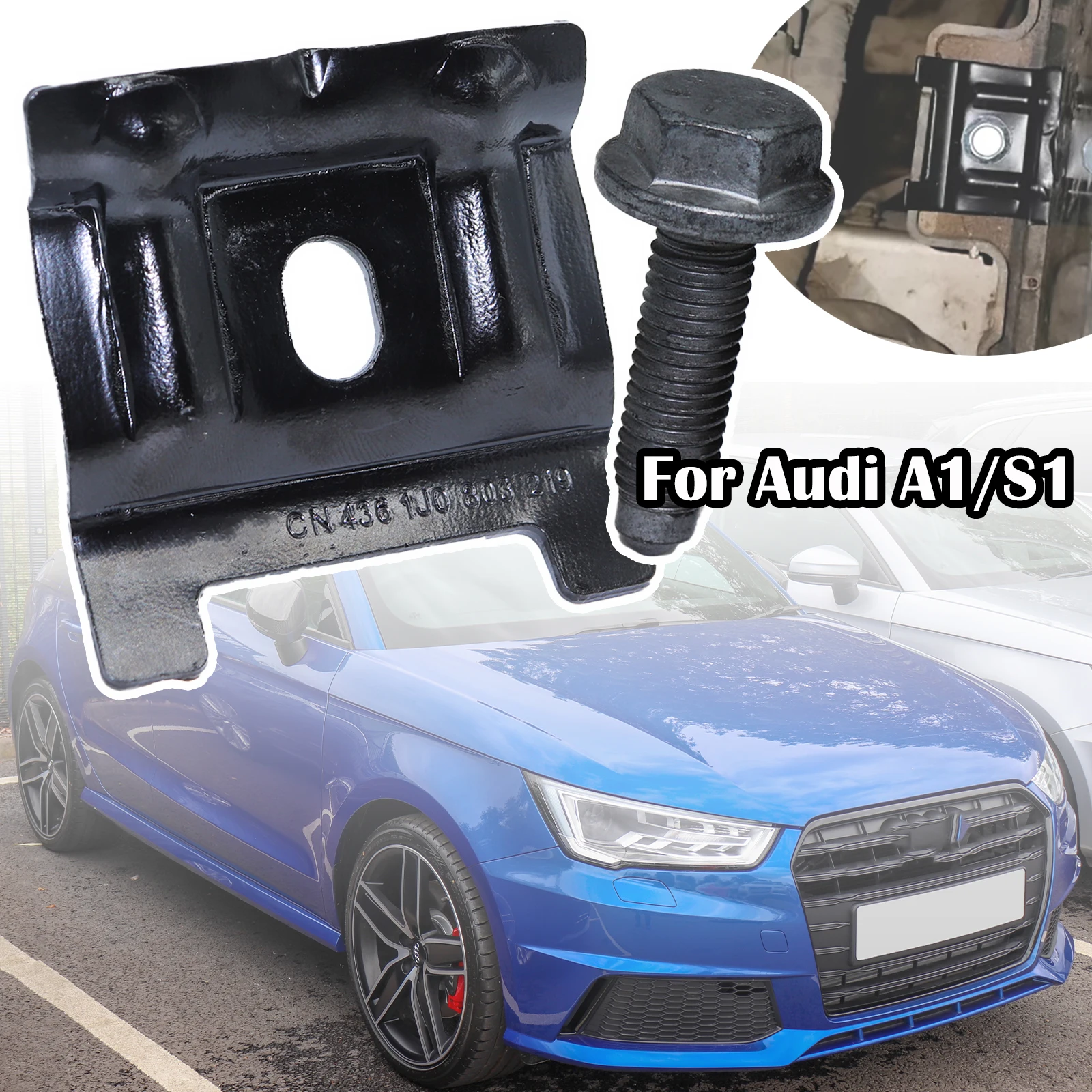 

Car Frame Battery Hold Down Steel Bolt Bracket Panel Fastener Clamping Strip Kit Replacement Parts For Audi A1/S1 GB Q3 8U TT