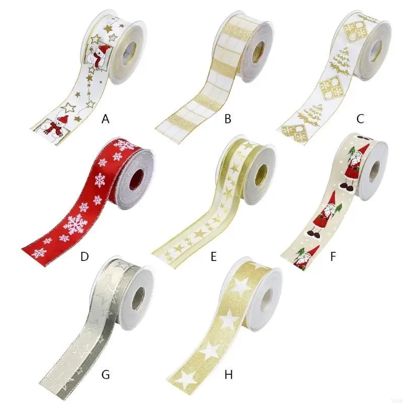 Double Kabel Ribbon Weihnachtsbandgedruckte Grosgrain Ribbon für Geschenkverpackung Y08E – Detail 10