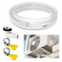 Tuyau de vidange de climatiseur 3/6 pieds, Kits de vidange à battants fendus, connecteur de tuyau d'extension, Joint de Tubes d'eau de condensat 1