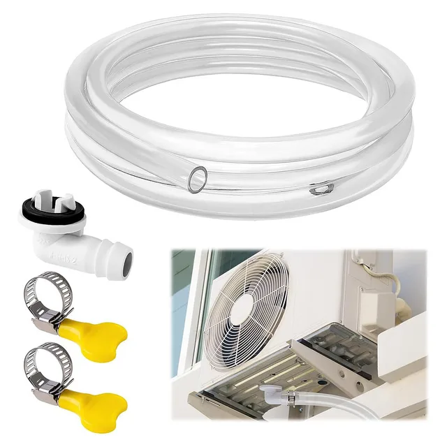 Tuyau de vidange de climatiseur 3/6 pieds, Kits de vidange à battants fendus, connecteur de tuyau d'extension, Joint de Tubes d'eau de condensat 1