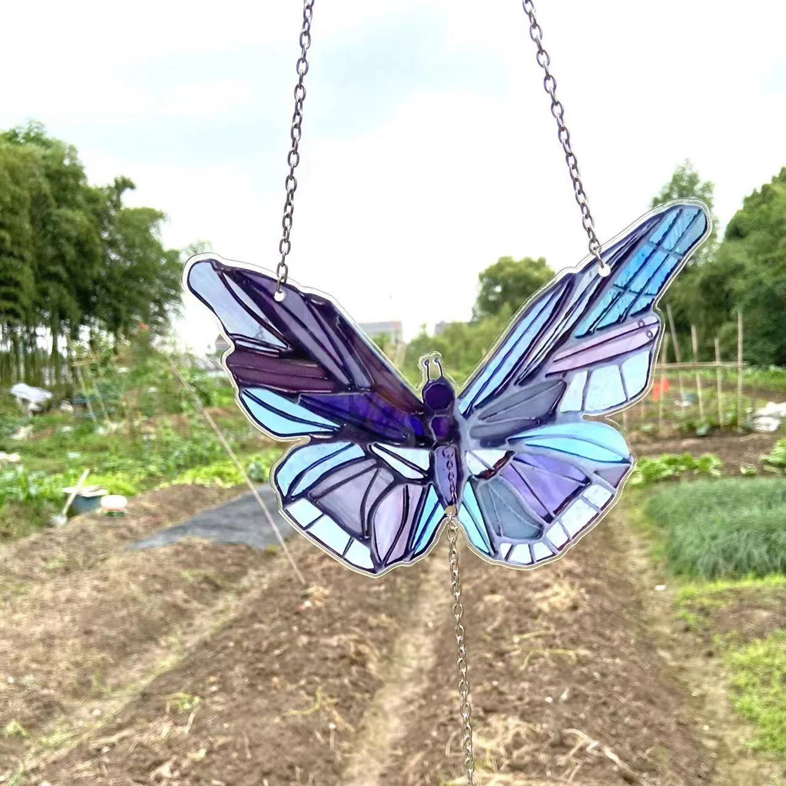 Sun Catcher Butterfly Shaped Decor Window Hanging Decor For Family Friends Gifts
