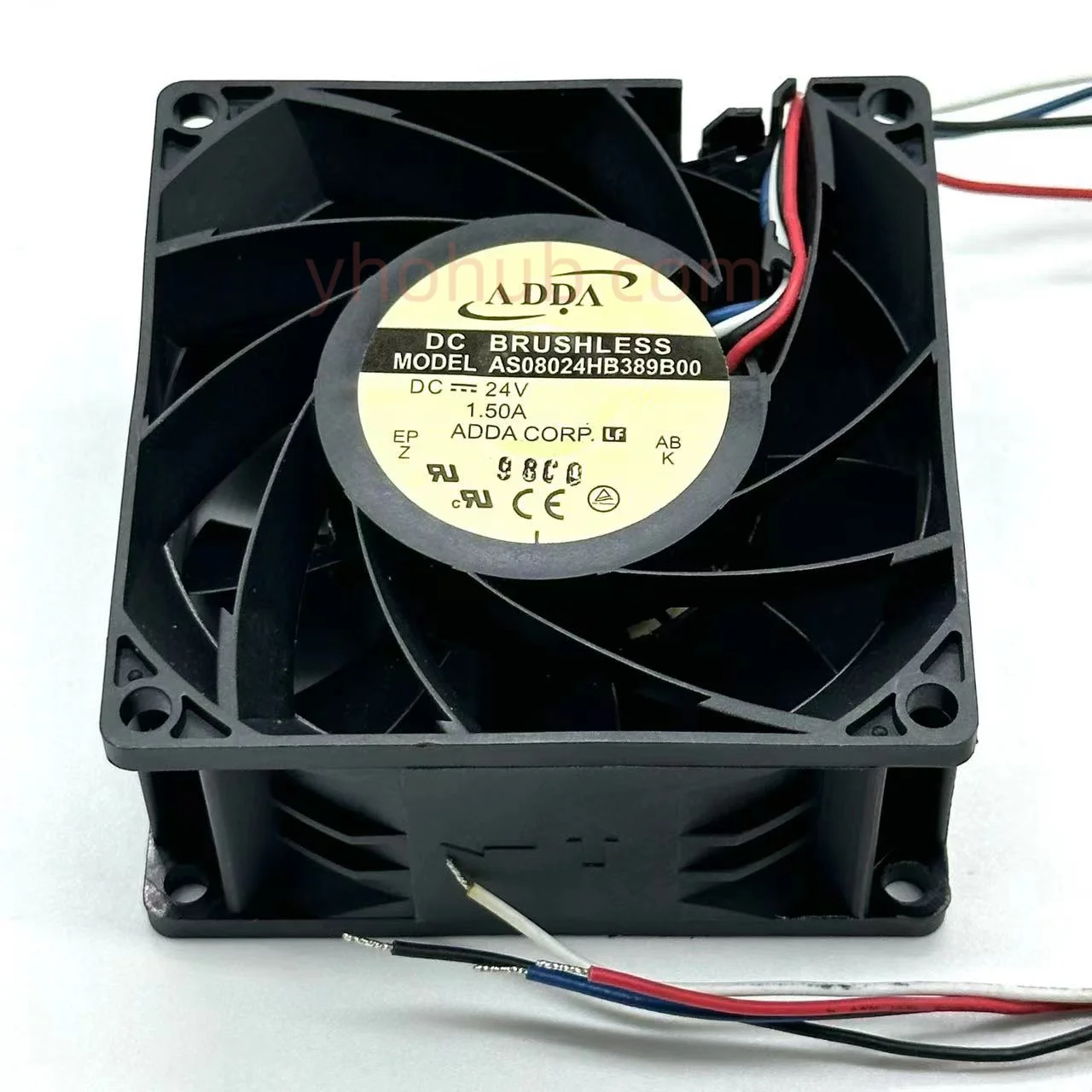 Adda As08024hb389b00 dc 24v 1.50a 80x80x38 mm 4-wire Servidor Ventilador de Refrigeração
