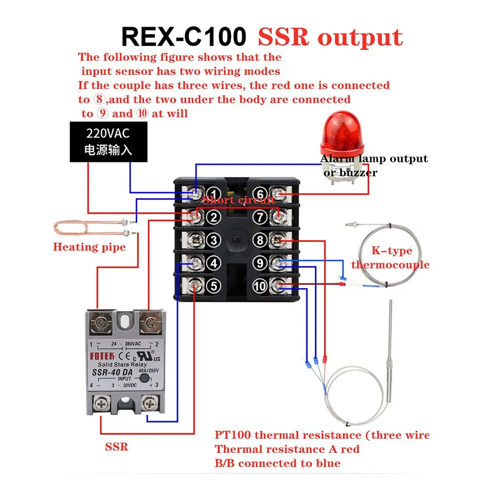 ssr saída max.40a ssr relé k sonda termopar alta qualidade