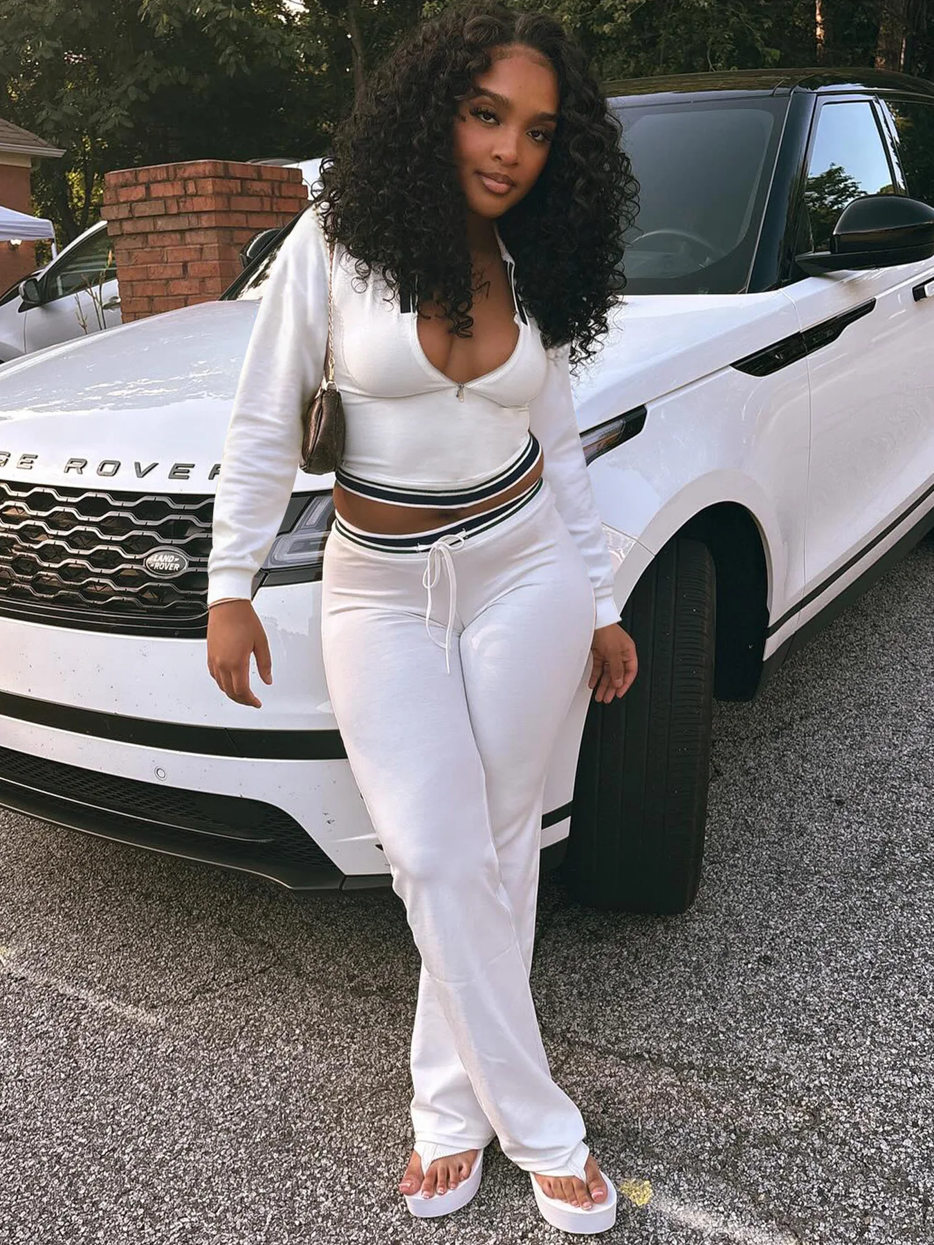 Streetwear Casual Tracksuits Set Sexy Women Two Pieces Sports Matching Set Sweet Lady Gym Pants Outfits