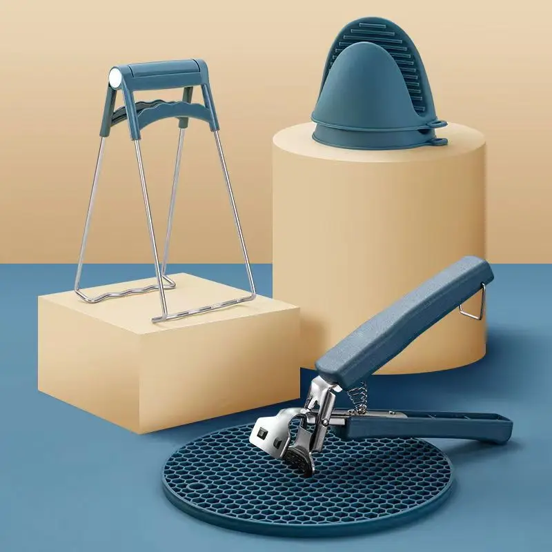 4-Piece Heat-Resistant Bowl Gripper Set