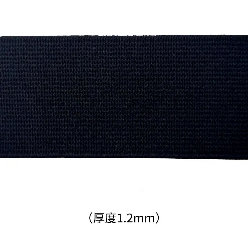 thumbnail image 1 of Banda elástica plana de 20 mm, 30 mm y 40 mm de ancho para coser accesorios de ropa protectora, cordón de goma grueso negro, cuerda para bricolaje, 1 of 5