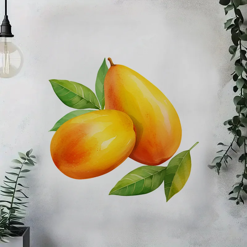 C1242# Fruit Self-Adhesive Wall Decal Removable Reusable PVC Sticker for Kitchen & Living Room Decor wall stickers,wall sticker