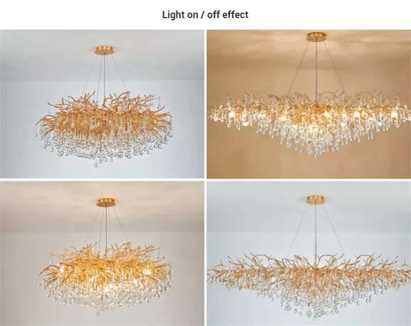 Gold Chrome Chandelier