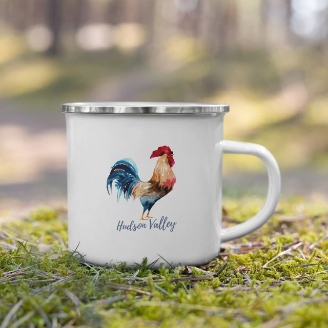 Funny Rooster water tumbler, Chicken coffee thermos