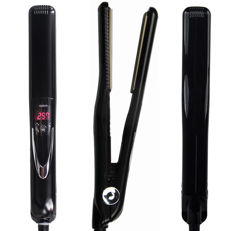 High Temperature Hair Flat Iron 470&deg;F Titanium Vibrating Keratin Hair Care Straightener Curler Professional Salon Styling Tools