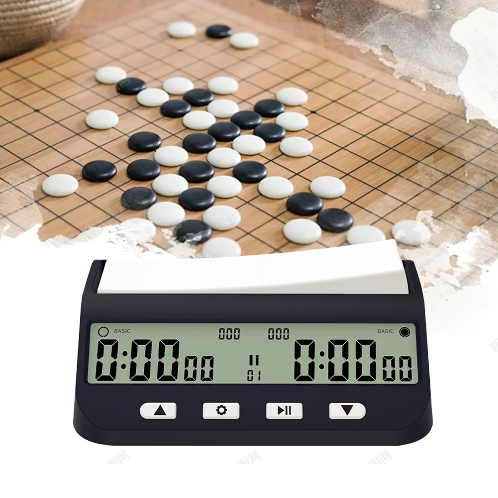 Game Timer with Basic  Delay and Positive Time Features Competition Game Stopwatch for Chess Game I-GO and Chinese Chess