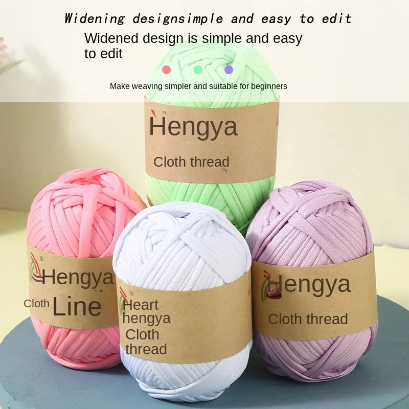 T Shirt Yarn Spaghetti Yarn Thick Yarn for Crocheting Cotton Polyester  Elastic Fabric Cloth Knitting Yarn for Hand DIY - AliExpress