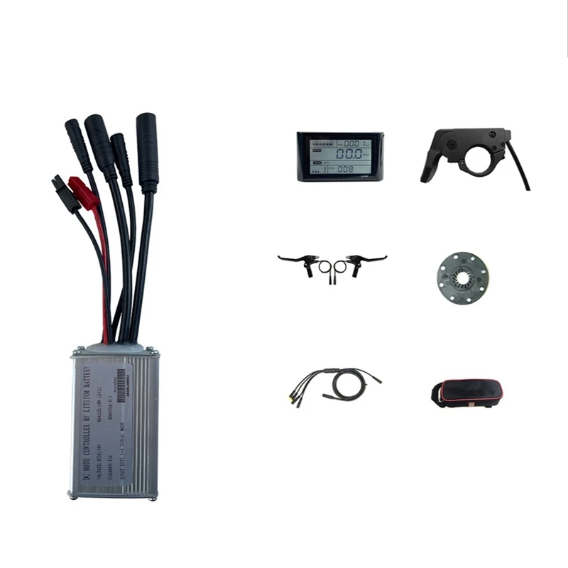 

15A Ebike Controller Kit 36/48V 250W Bike Controller With S900LCD Display Panel For Electric Scooter E-Bike Accessories