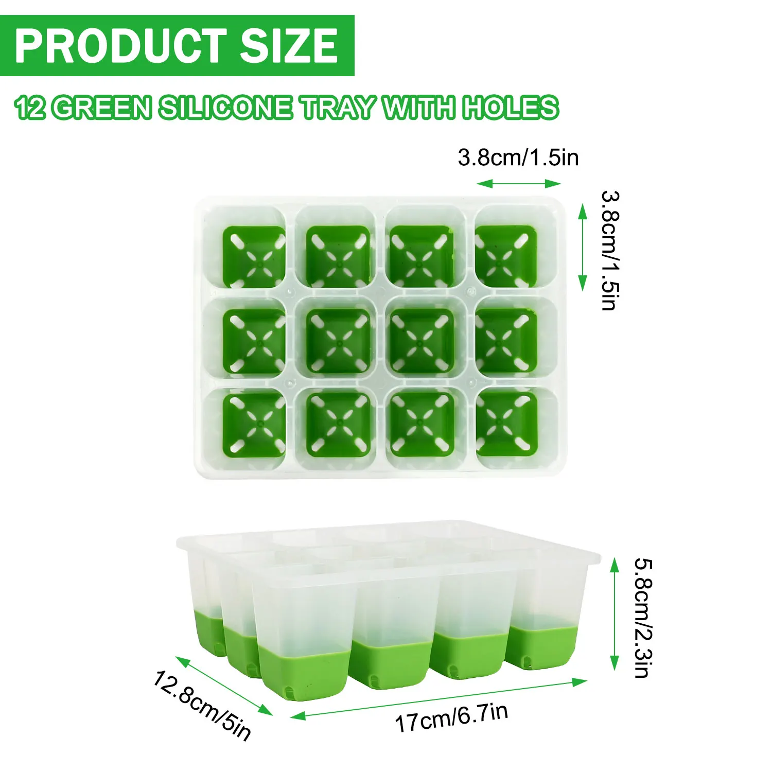 Green Seed Starter Kit with Multiple Cell Trays for Efficient Plant Cultivation