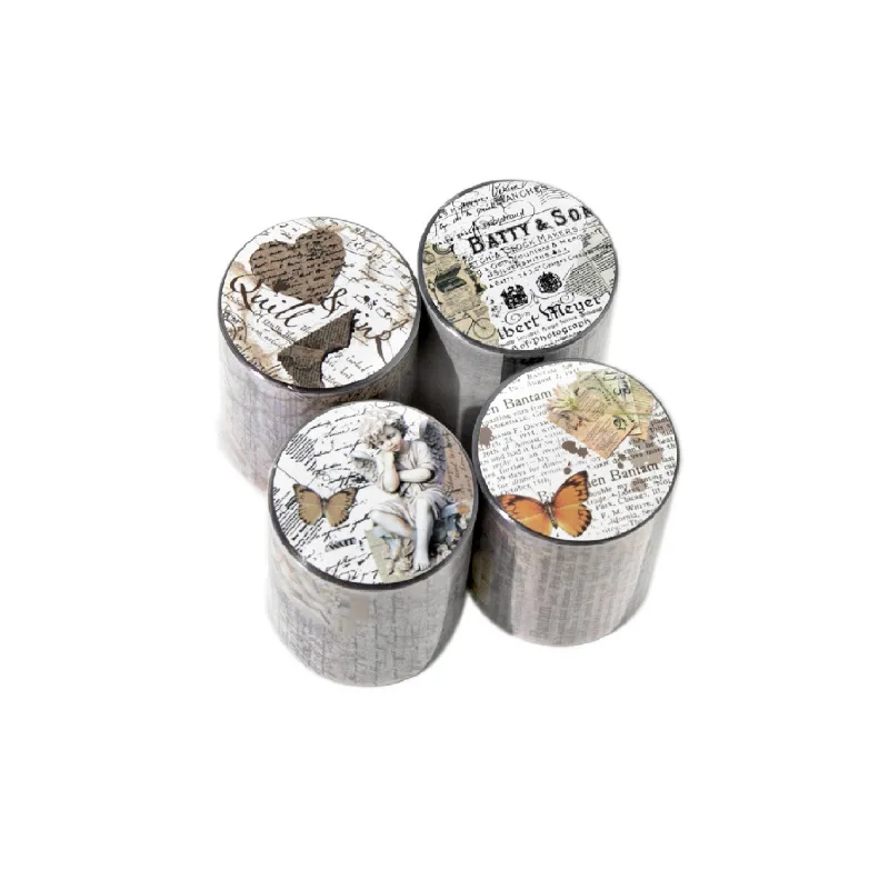 50mm*2m 빈티지 영국풍 와시 테이프 스티커 |   DIY 스크랩북 & 앨범 장 종이